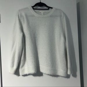 Cozy white sweater